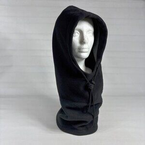 Hot Headz Polarex Extreme Black Fleece 6-In-1 Balaclava Hoodie Neck Gait OS